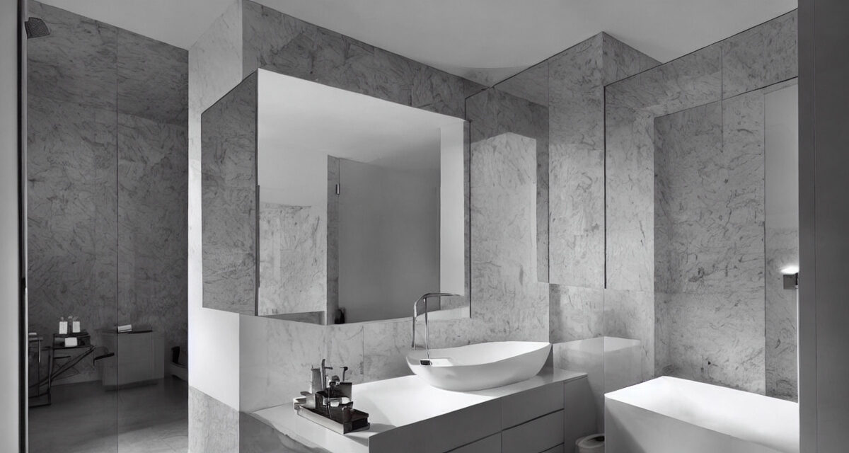 Opgradér dit badeværelse med et moderne vægspejl og skab wow-effekt